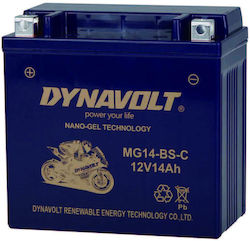 Dynavolt Nano GEL Baterie Motocicleta YTZ14-BS cu Capacitatea 14Ah