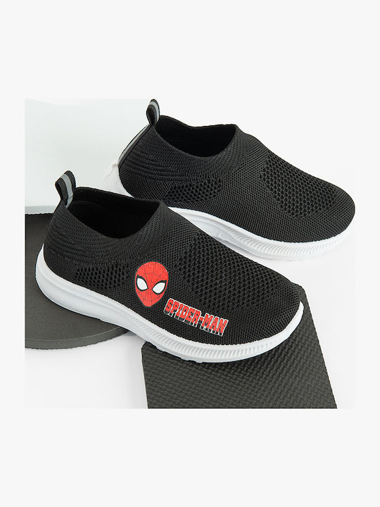 Cool Club Spiderman Παιδικά Sneakers Slip-on Μαύρα