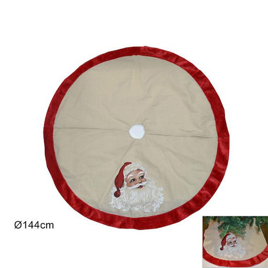 Weihnachtsbaumrock Stoff ''Weihnachtsmann'' Ψάθινη