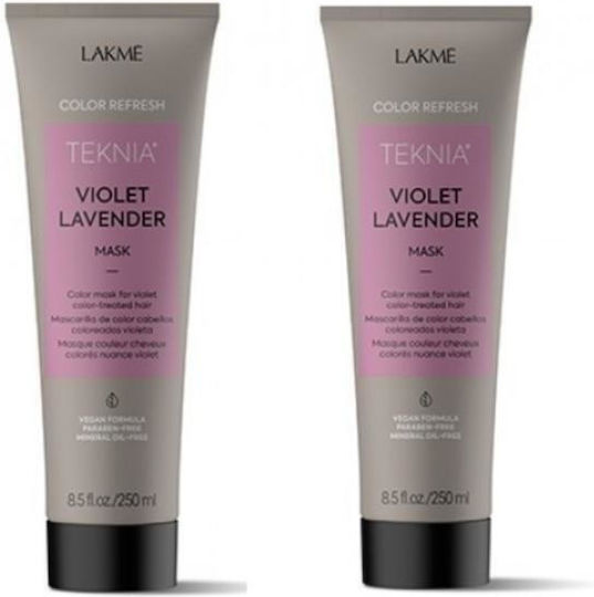 Lakme Violet Lavender Σετ Περιποίησης Μαλλιών Διατήρησης Χρώματος για Βαμμένα Μαλλιά με Μάσκα 2τμχ
