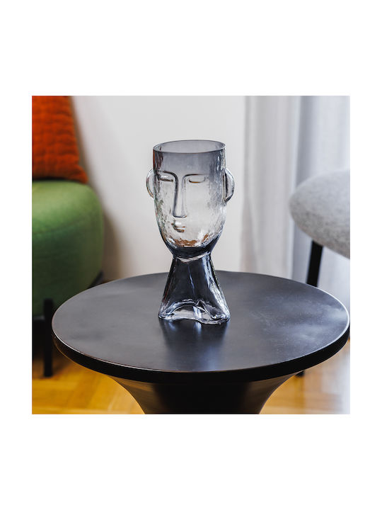 Koart Decorative Vase Dune Black 12x11.5x23.5cm