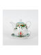 Eurolamp Set Christmas Teapots Porcelain 3pcs 600-46505