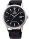 Orient Men's Watch 41.6mm Automatic with Black Leather Strap