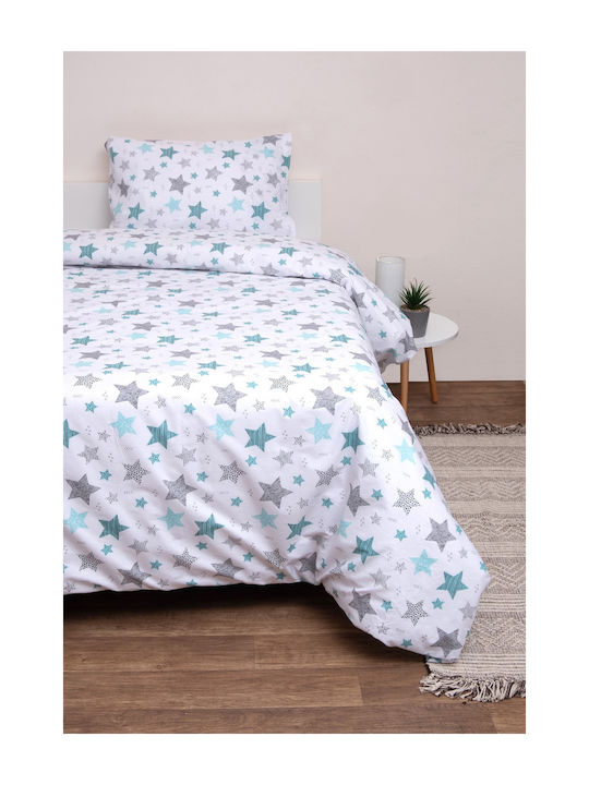Viopros Sirius Baby Quilt Double Sided Cotton White 120x160cm