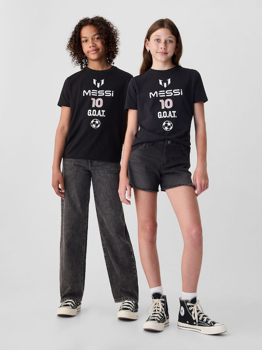 Kinderhemd Kurzarm true black Graphic