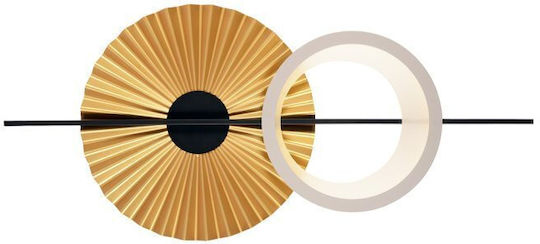 Luma Modern Leuchte Wand mit Integrierter LED und Warmweißes Licht Gold 100cm