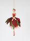 Eurolamp Christmas Figure Ballet dancer Red