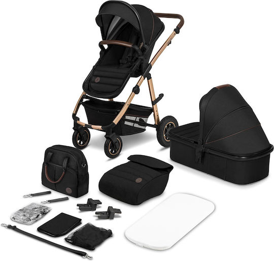 Lionelo Amber Reglabil 2 în 1 Cărucior pentru copii Potrivit pentru Nou-născut onix negru