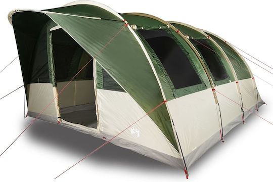 vidaXL Σκηνή Camping Τούνελ Πράσινη για 5 Άτομα 486x320x210εκ.