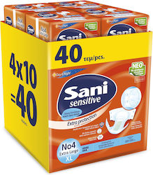 Sani Sensitive Extra Protection Incontinence Diapers XLarge 10 Units