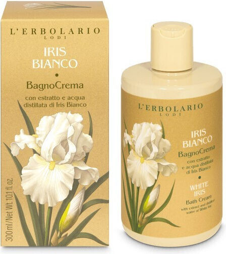 L' Erbolario Iris Bubble Bath with Shea Butter & White Iris Scent 300ml