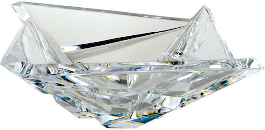 Rogaska Laura Dekorative Platte Platz Kristall Transparent 1Stück 25.3x25.3x10.1cm