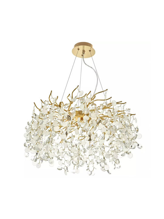 Kronleuchter 6xEingebaute LED Ø60cm mit Kristallen Gold 3052-60-elbulgaria