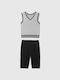 Set pentru copii cu pantaloni Iarnă 2buc Heather Grey
