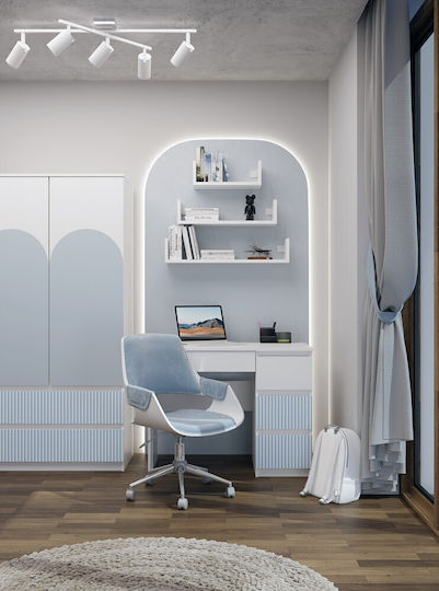 Mijas Desk Right Arteso Blue