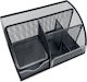 Metallic Desk Organizer in Black Color 1pcs 14x12.5x22cm