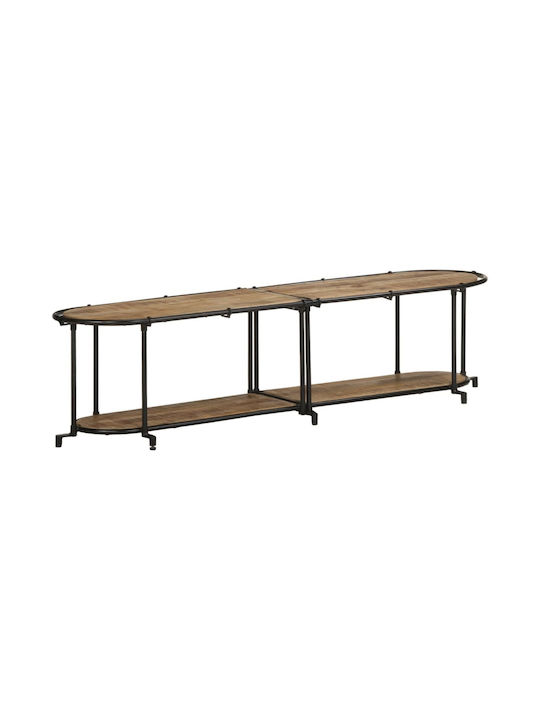 TV-Ständer aus Massivholz Braune M160xP42xH40cm