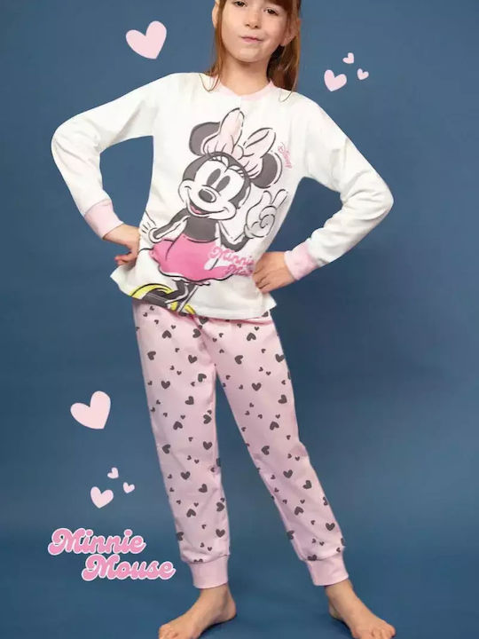 Sabor Pijama pentru copii De iarnă Din bumbac Roz