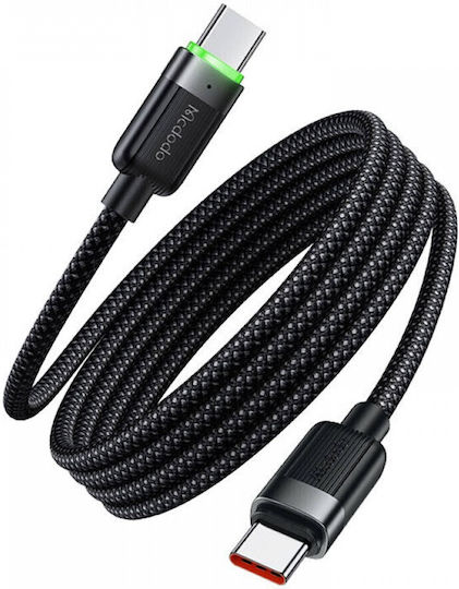 Mcdodo Magnetic USB 2.0 Cable USB-C Male - USB-C 60W Black 1.2m 606P90