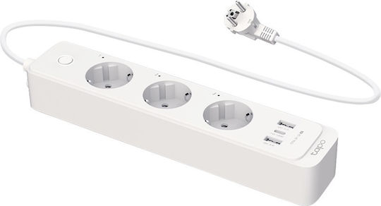TP-LINK Tapo P300 Safety Power Strip 3 Sockets with 2 USB-A and 1.5m Cable