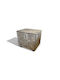Bedside Table with Grey Fabric Upholstery 50x41x45cm