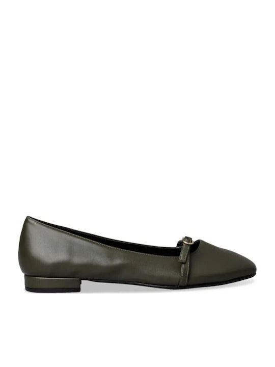 Women's Moccasins in Green Color