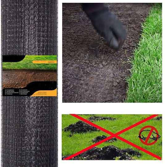 Plasă de grădină anti-dăunători pentru cârtițe 30g/m2 2x200 metri negru