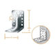 Vormann Connection Angle for Pergola Galvanized 1pcs