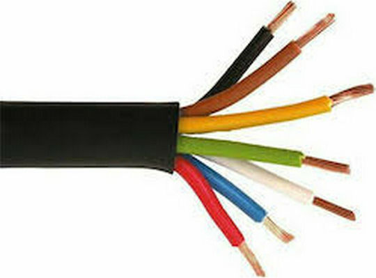 Power Cord Type NYY with Cable Properties 7x1.5mm² in Black Colour 100m
