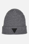 Guess Beanie Beanie Knitted in Gray color