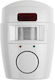 Mini Alarm System Remote Control White Motion Sensor Timer