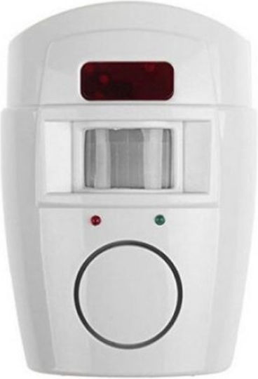 Mini Alarm System Remote Control White Motion Sensor Timer
