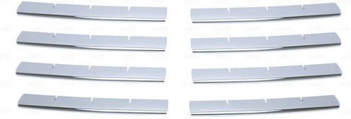 Set 8 ornamente grilaj din oțel inoxidabil compatibile cu Nissan Qashqai Qashqai +2 2007-2010