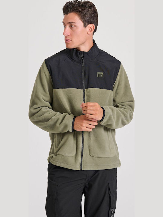 Ανδρική Ζακέτα Fleece Χακι
