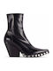 Walton-st Black 00138 Leather Women's Cowboy Boots Black
