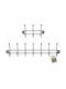 Kadax Wall-mounted Clothes Hanger Holder 3+7 Hooks