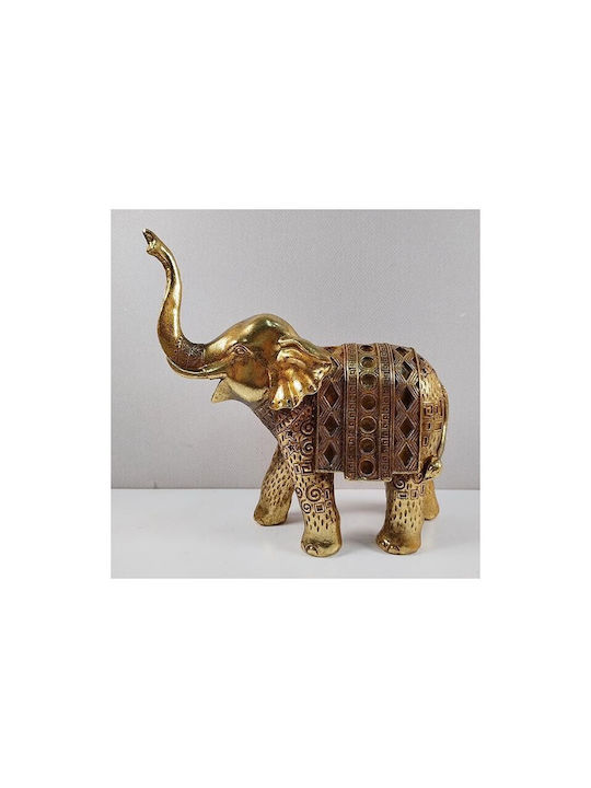 Elefant Decorativ de Masă Auriu 23x10x24cm 12875 752-11511