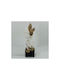 Table Decorative Sculpture Woman Flower White & Gold 10.5x9x28.5cm 14066 752-27199