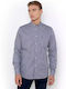 Chester Long-sleeved Cotton Shirt Checked Blue Brown