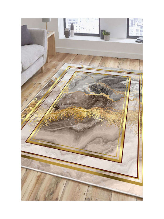 Conceptum Hypnose Rug Rectangular Grey-gold