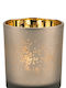 Raeder Candle Holder suitable for Tealights Glass in Gold Color 7.3x7.3x8cm 1pcs