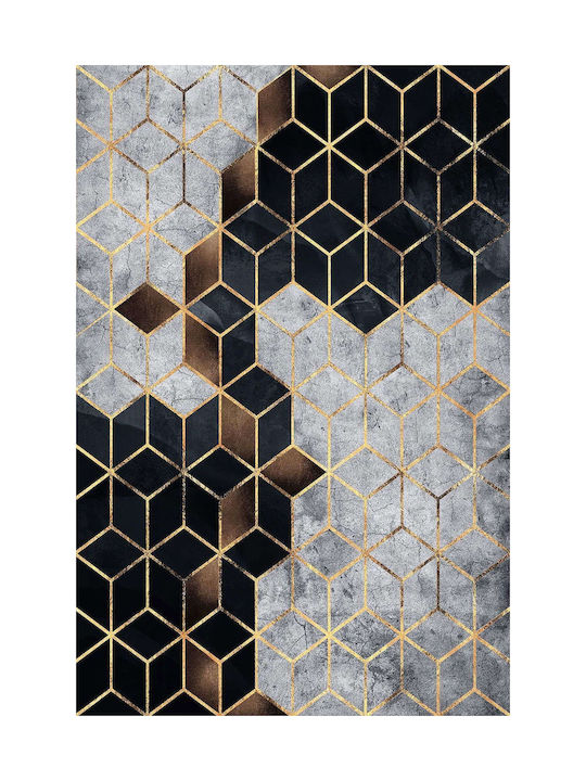 Conceptum Hypnose Rug Rectangular Black-gold