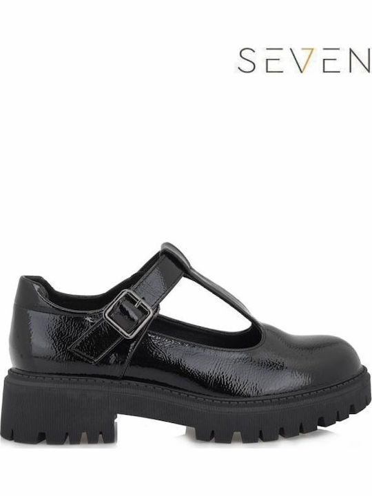 Λουστρίνι Γυναικεία Loafers σε Μαύρο Χρώμα