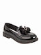 Kinder Slipper & Mokassins aus Lackleder Schwarze