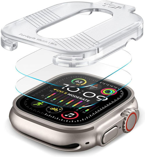 Закалено стъкло Tech-protect Supreme комплект 2 броя за Apple Watch Ultra 1 / 2 49 мм прозрачно