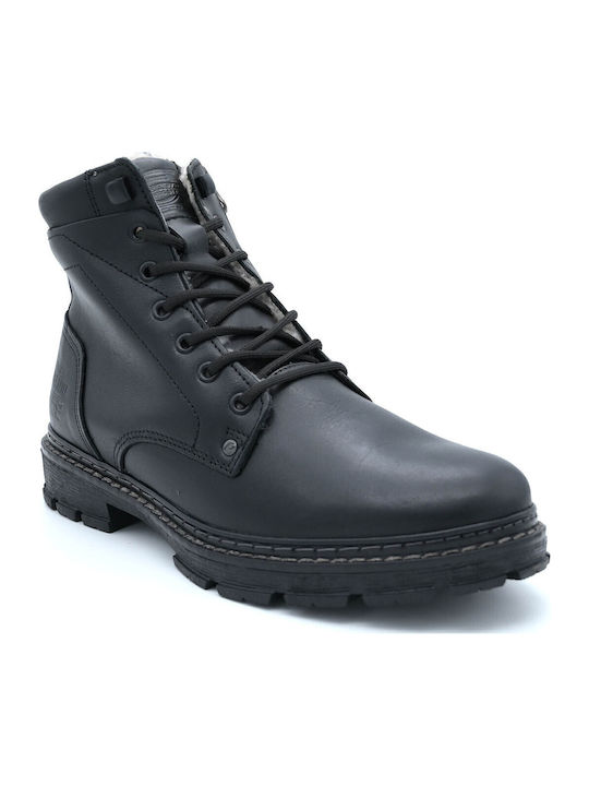 Leather Black Men's Boots