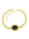 Bizou-Shop Γυναικείο Βραχιόλι Αλυσίδα από Ατσάλι Επιχρυσωμένο
