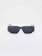 Cosselie Acri Unisex Sunglasses with Gray Horn-Rimmed Frame and Gray Lenses