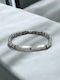 Herren Armband Id aus Stahl mit Perlen