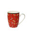 Kaemingk Weihnachtliche Becher Porzellan Rot Weihnachtlich Becher Porzellan Rot L5.5xB8.2xD10.5cm.
